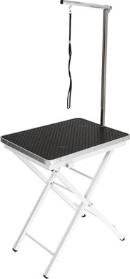 Mini Portable Dog & Cat Grooming Table with Arm, Black