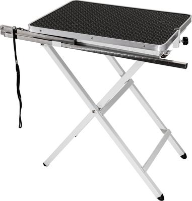 Mini Portable Dog & Cat Grooming Table with Arm, Black