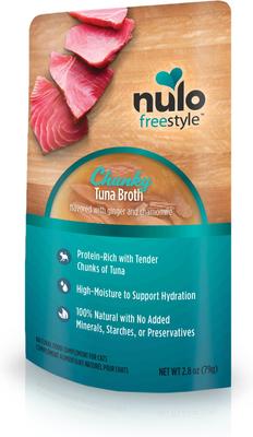 FreeStyle Chunky Tuna Broth Wet Cat Food Topper, 2.8-oz pouch, case of 24