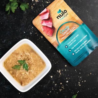 FreeStyle Chunky Tuna Broth Wet Cat Food Topper, 2.8-oz pouch, case of 24