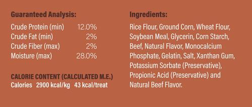 Beef Flavored Sticks Jerky Dog Treats, 24-oz bag