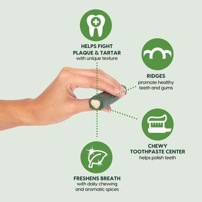 Brushless Toothpaste Dog Dental Treats, X-Large, 24-oz bag