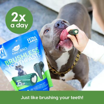 Brushless Toothpaste Dog Dental Treats, X-Large, 24-oz bag
