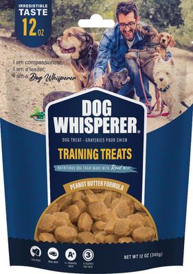 Golosinas masticables para perros con sabor a mantequilla de maní para entrenamiento, bolsa de 12 oz