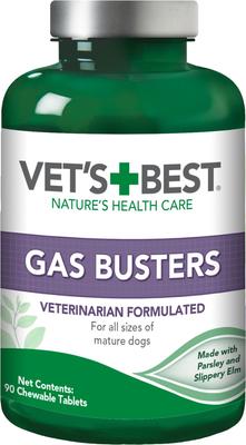 Gas Busters Chewable Tablets Digestive Supplement for Dogs, 90 count
