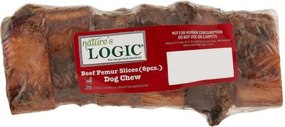  100% Natural Beef Femur Slices Dog Treats, 6 pieces