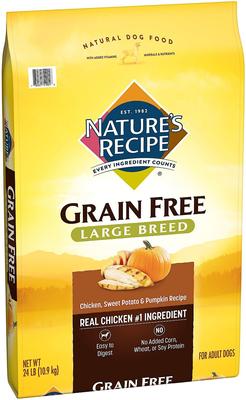 Large Breed Grain-Free Chicken, Sweet Potato & Pumpkin Recipe Dry Dog Food, 24-lb bag