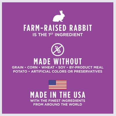 Original Real Rabbit Recipe Grain-Free Dry Cat Food, 4.5-lb bag