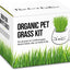 Organic Pet Grass Grow Kit with Planter, White