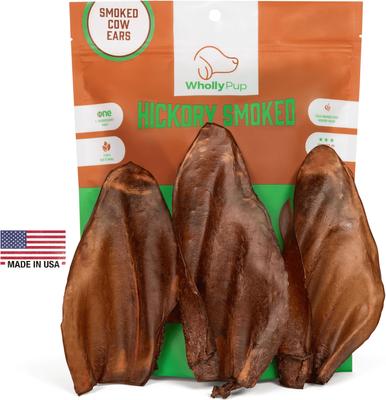 Smoked Cow Ears Dog Treats, 5 count