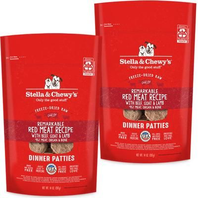 Comida cruda liofilizada para perros Duck Duck Goose Dinner Patties, paquete de 50 oz