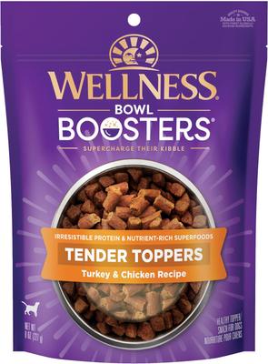 Bowl Boosters Tender Turkey & Chicken Dog Food Topper, 8-oz bag