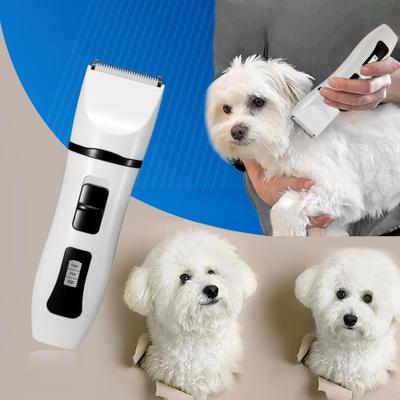 Ceramic Removable Blade Dog & Cat Grooming Clipper, White
