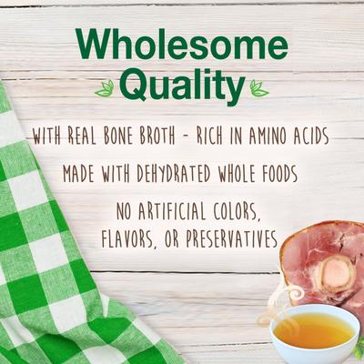 Golosinas para perros con sabor a jamón y hueso de caldo Healthy Edibles, grandes, 1 unidad
