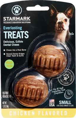 Everlasting Chicken Flavored Dental Dog Treats, Small, 2 count