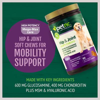 Hip & Joint Mega Max Soft Chews Dog Supplement, 90 count