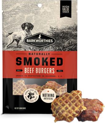 2-in Smoked Beef Burgers Dog Treat, 6 count