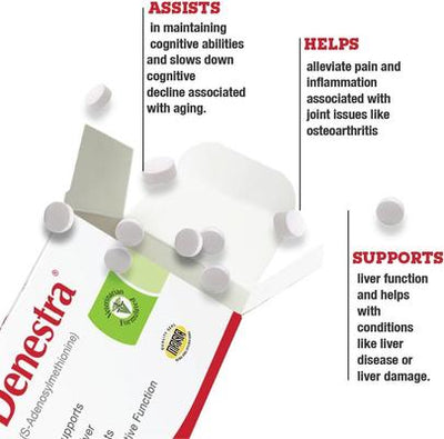 SAMe 200mg Tablet Liver & Joint Supplement for Dogs, 60 count