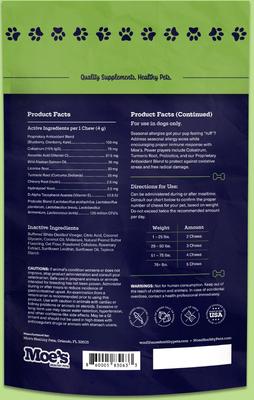 Allergy & Immune Peanut Butter Dog Supplements, 90 count