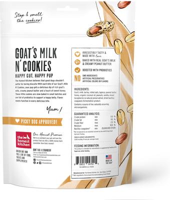 Bundle: The Honest Kitchen Goat's Milk N' Cookies Slow Baked with Peanut Butter & Honey + Pumpkin Dog Treats