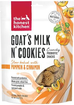 Bundle: The Honest Kitchen Goat's Milk N' Cookies Slow Baked with Peanut Butter & Honey + Pumpkin Dog Treats