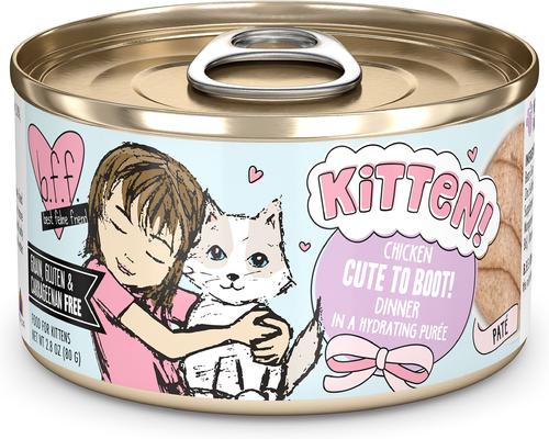 Kitten Softly Chicken, Tuna & Salmon Variety Pack Grain-Free Shredded Wet Cat Food, 2.8-oz can, case of 12