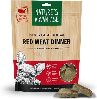 Red Meat Mini Patties Grain-Free Freeze-Dried Raw Dog Food, 14-oz bag