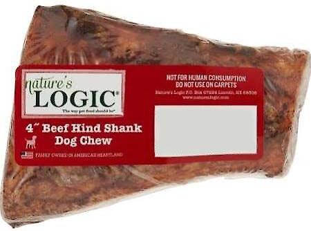 100% Natural 3-4" Center Cut Hind Shank Bone, Dog Chew Treat, 1 count