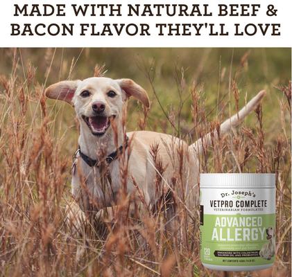 Beef Flavored Soft Chew Advanced Allergy Supplement for Dogs, 120 count