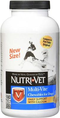 Bundle: Nutri-Vet Fish Oil Softgels Skin & Coat Supplement + Multi-Vite Chewable Supplement for Dogs