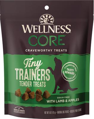 CORE Tiny Trainers - Golosinas tiernas de cordero y manzana para perros, bolsa de 177 g