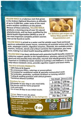 Yellow Maca Powder Dog & Cat Supplement, 8-oz bag