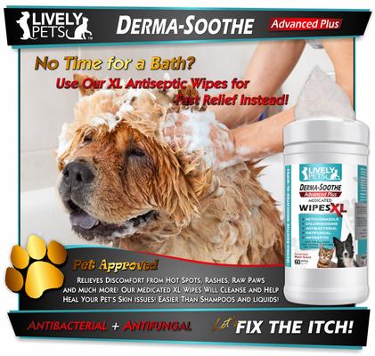 Derma-Soothe Advance Plus Medicated Dog & Cat Wipes, 60 count