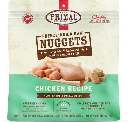 Bundle: Primal Chicken Formula + Lamb Formula Nuggets Freeze-Dried Dog Food