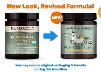 Fermented Mushroom Blend Dog & Cat Supplement, 2.1-oz jar