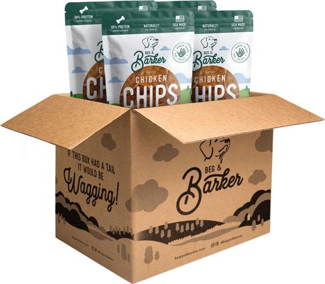 Whole Chicken Chips Natural Single Ingredient Dog Treats, 3.5-oz, case of 4