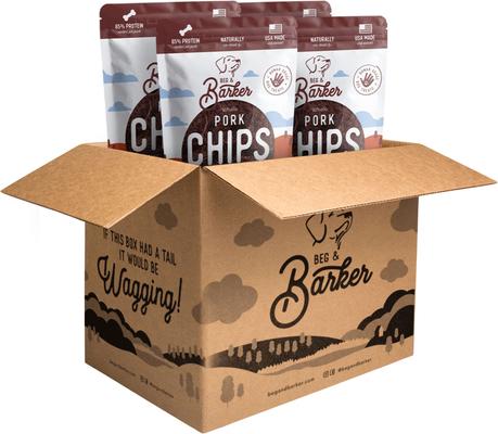 Whole Pork Chips Natural Single Ingredient Dog Treats, 3.5-oz, case of 4