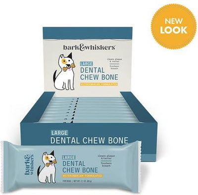 Golosinas dentales grandes para perros Chew Bone sin cuero crudo, 12 unidades