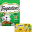 Bundle: Temptations Bites in Gravy Flavor Variety Wet Food + Seafood Dry Cat Food