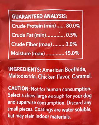 Beefhide Chips Chicken Flavored Dog Hard Chews, 22-oz bag