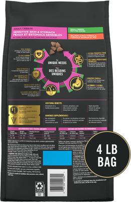 Small Breed Adult Sensitive Skin & Stomach Formula Dry Dog Food, 4-lb bag