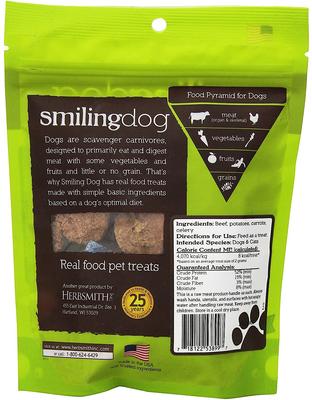 Smiling Dog Beef with Potatoes, Carrots & Celery Freeze-Dried Dog Treats, 2.5-oz bag