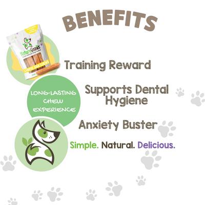 Cheese & Bacon Bar Bones Dog Chew Treats, 4 count