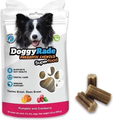 Prebiotic Superfood Peanut Butter, Banana, Chia Seed & Flax Seed Soft & Chewy Dog Treats, 3.53-oz pouch