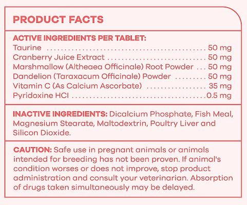 Urinary Tract Health Fish Flavor Tablet Cat Supplement, 90 count