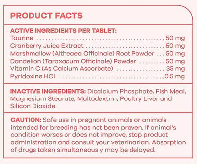 Urinary Tract Health Fish Flavor Tablet Cat Supplement, 90 count