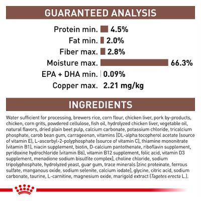 Alimento enlatado para perros adultos Hepatic Loaf, 13.7 oz, caja de 24