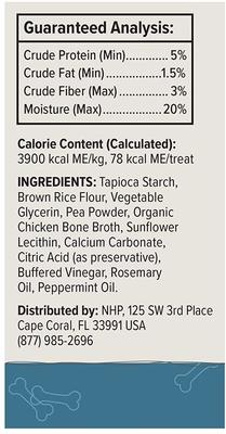 Dental Chew Bone Rawhide-Free Small Dental Dog Treats, 12 count