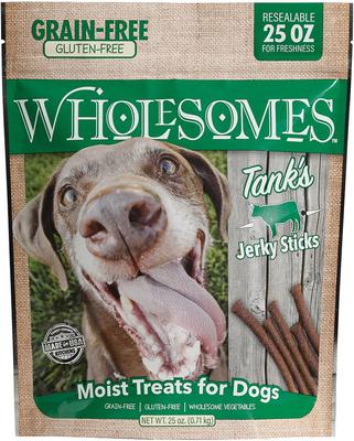 Bundle: Wholesomes Tank's Jerky Sticks + Heidi's Jerky Sticks Dog Treats