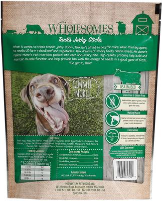 Bundle: Wholesomes Tank's Jerky Sticks + Heidi's Jerky Sticks Dog Treats
